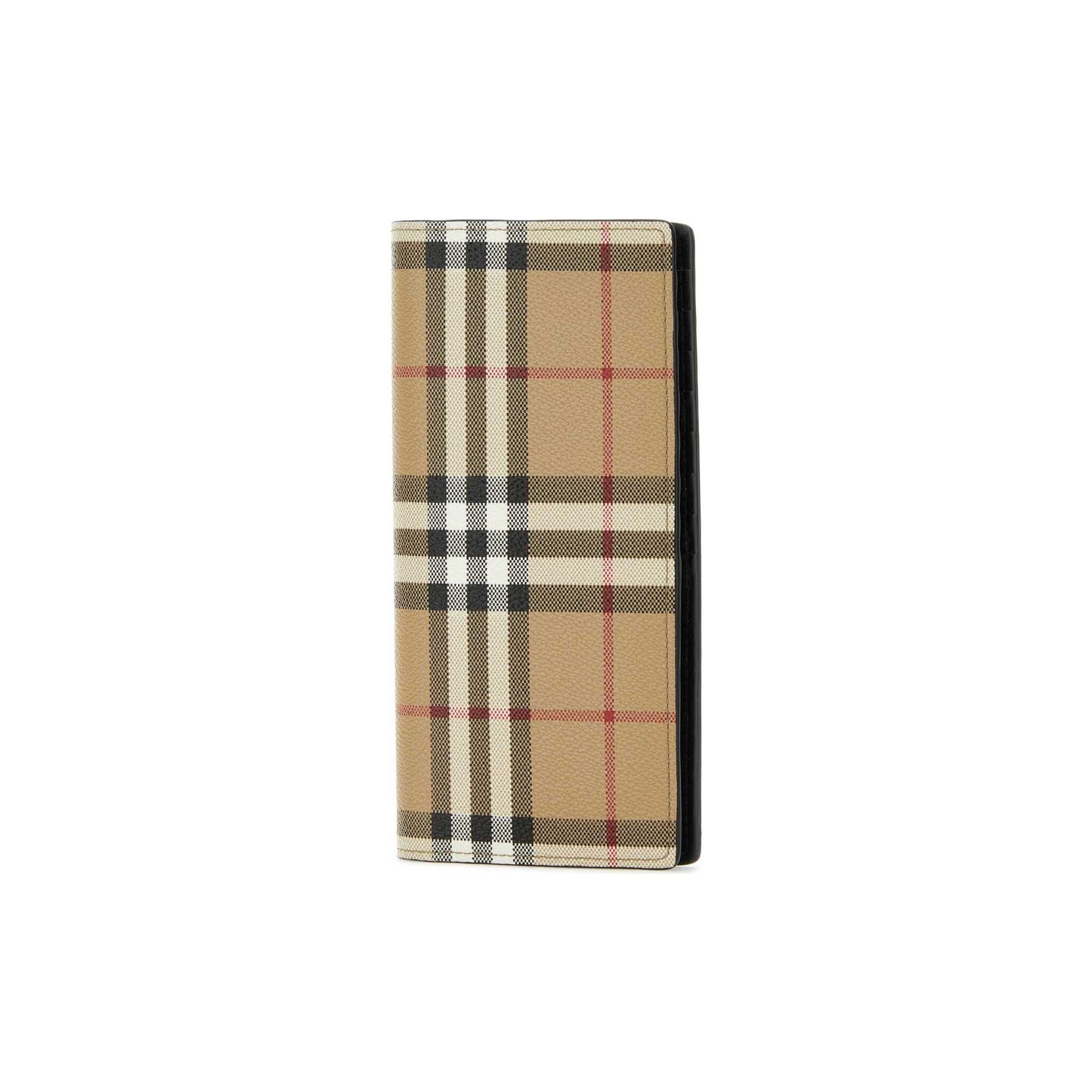 Carteira Check Burberry em Lona