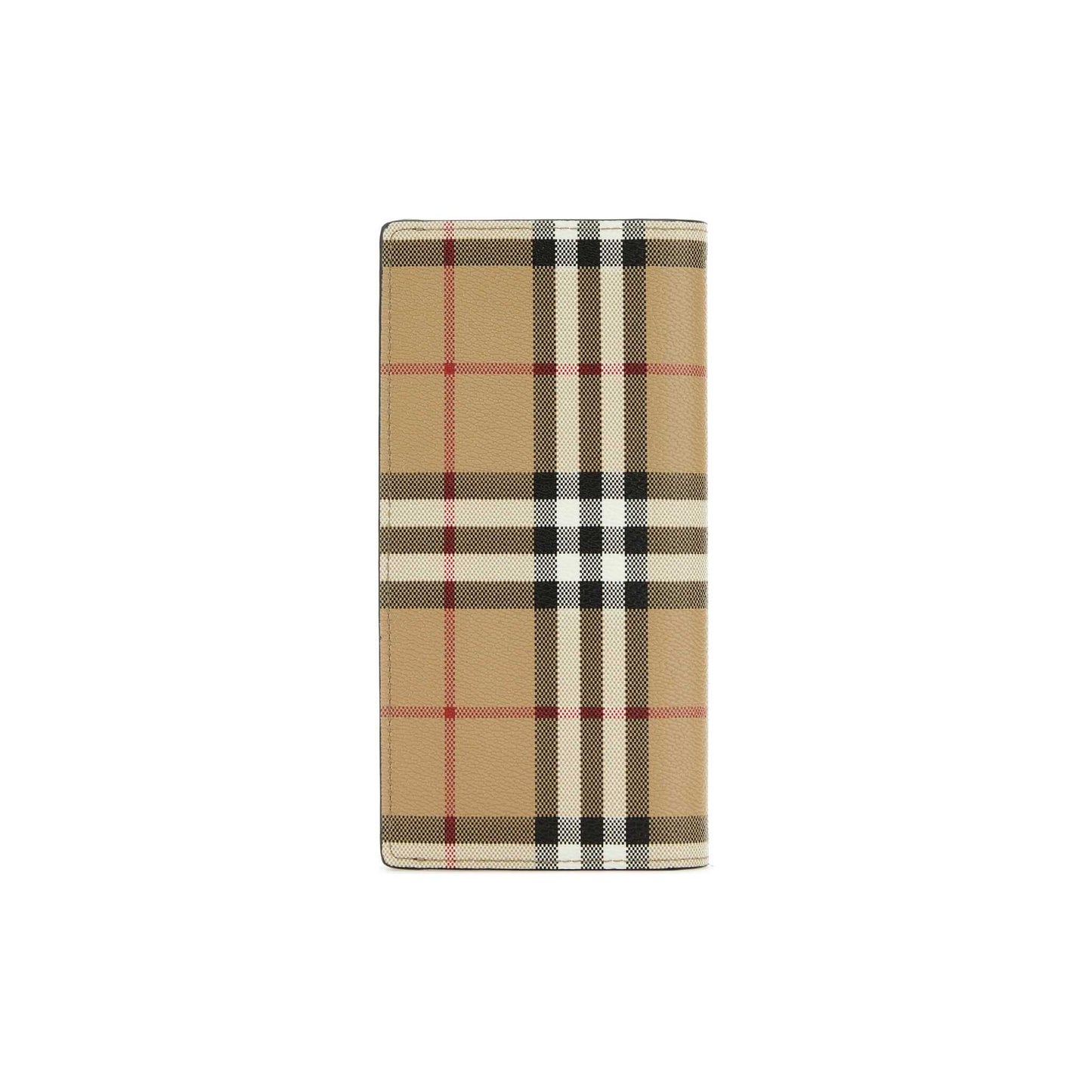 Carteira Check Burberry em Lona