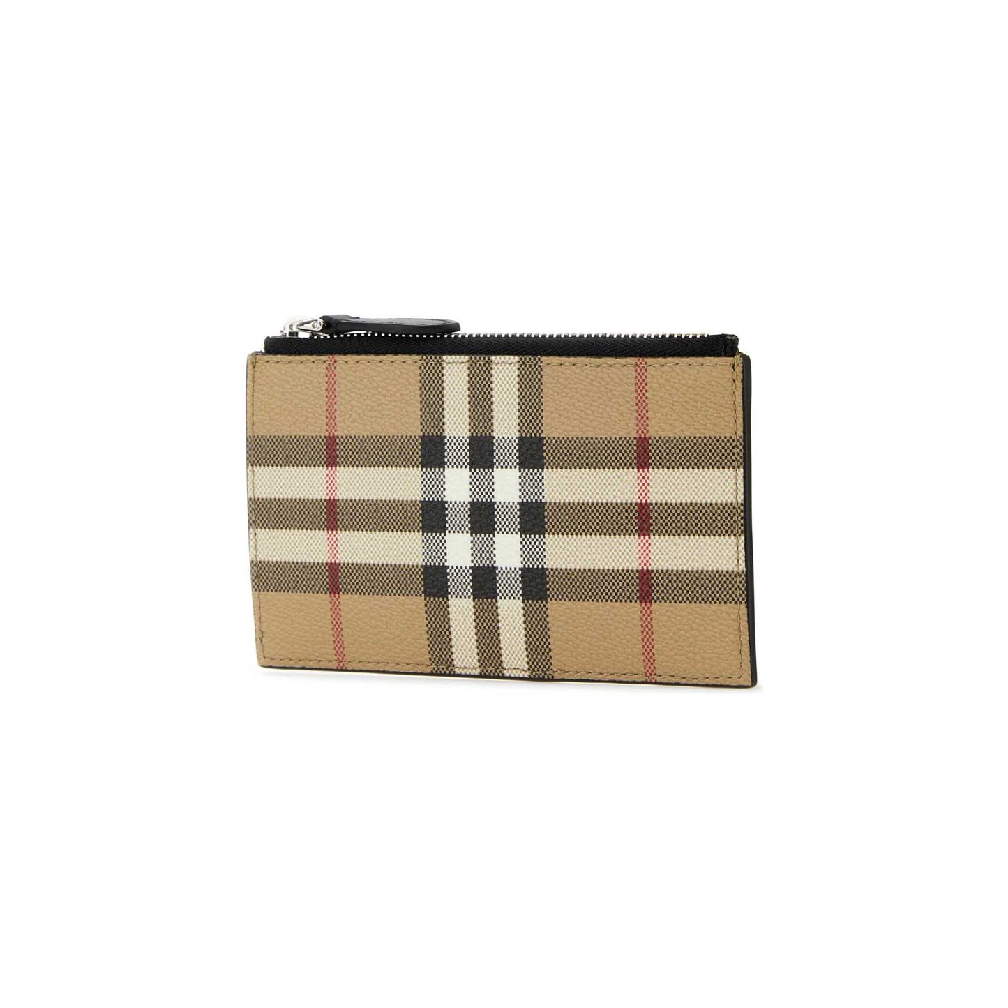 Carteira Check Burberry em Lona