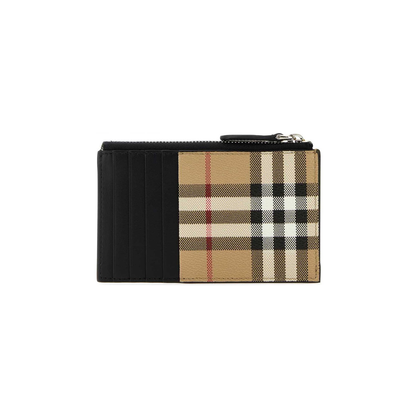 Carteira Check Burberry em Lona
