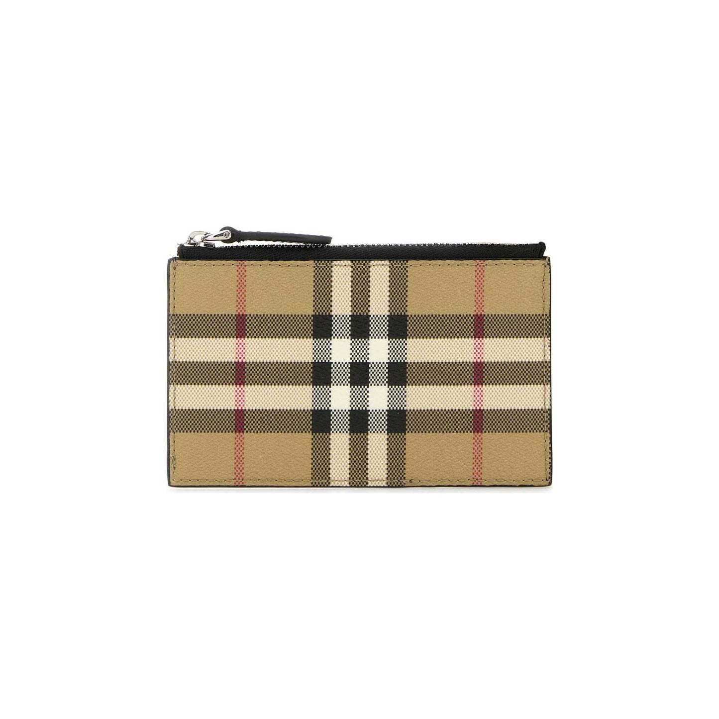 Porta-Cartões Check Burberry em Lona