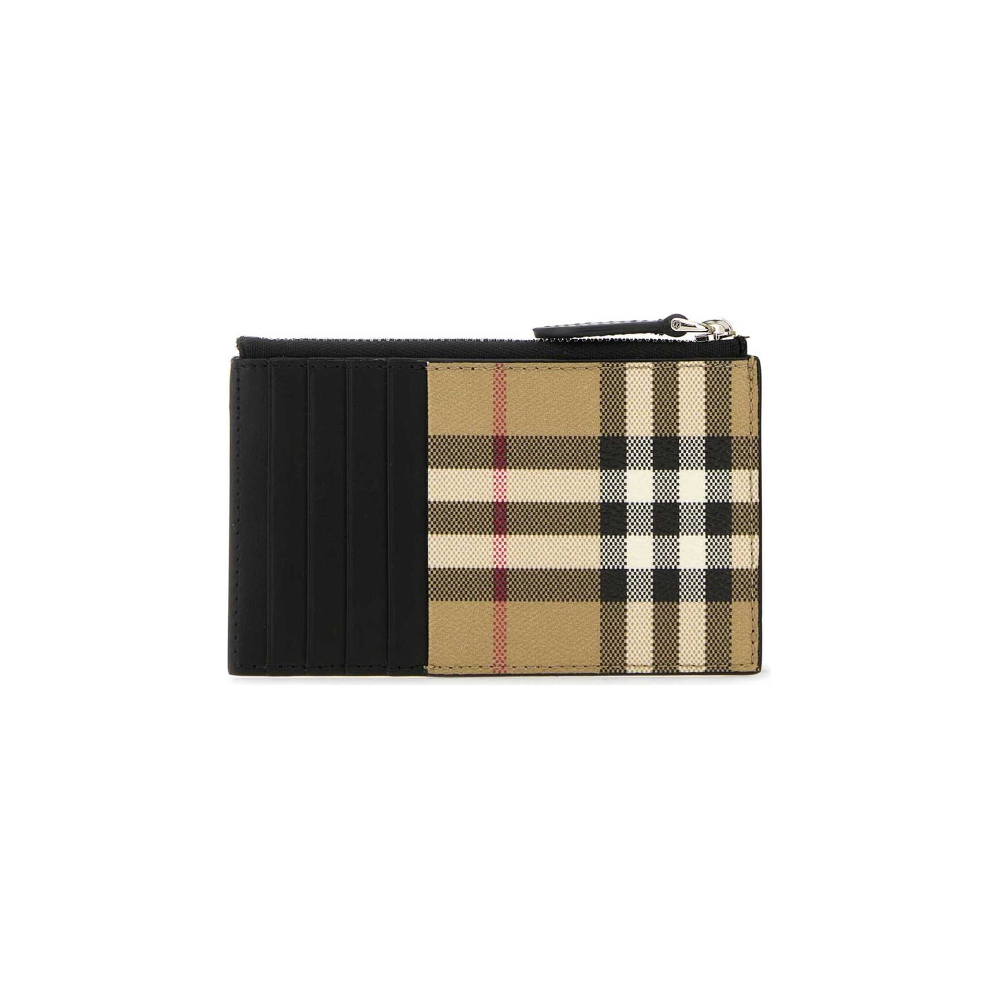 Porta-Cartões Check Burberry em Lona