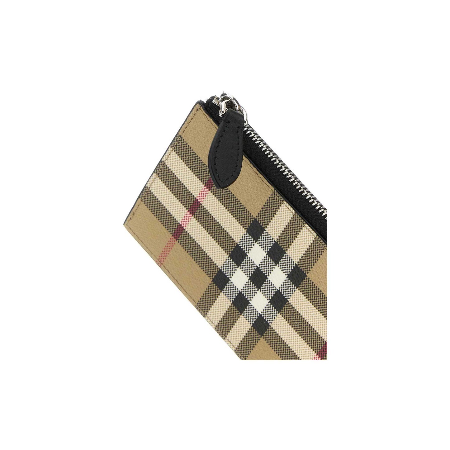 Porta-Cartões Check Burberry em Lona