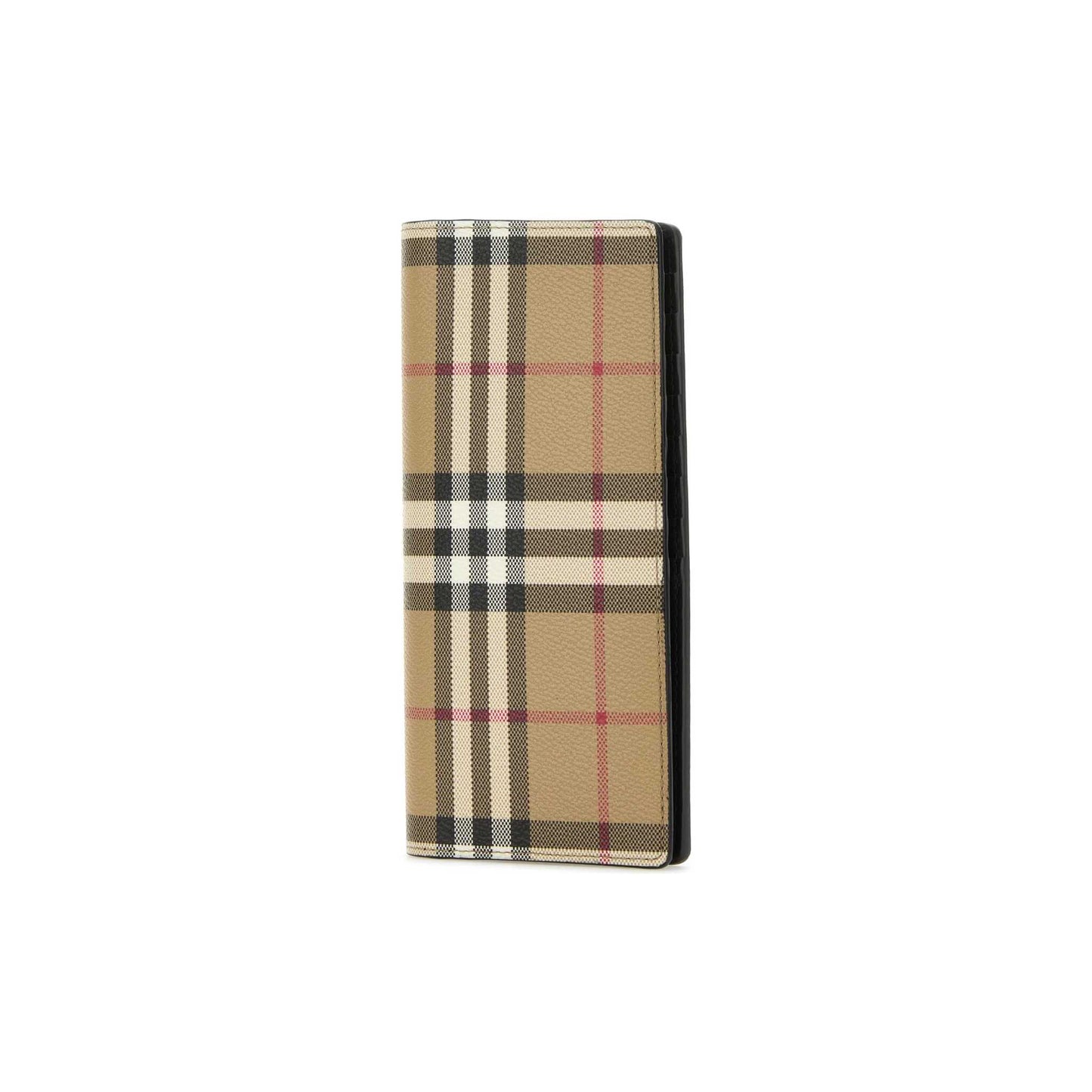 Carteira Check Burberry em Lona