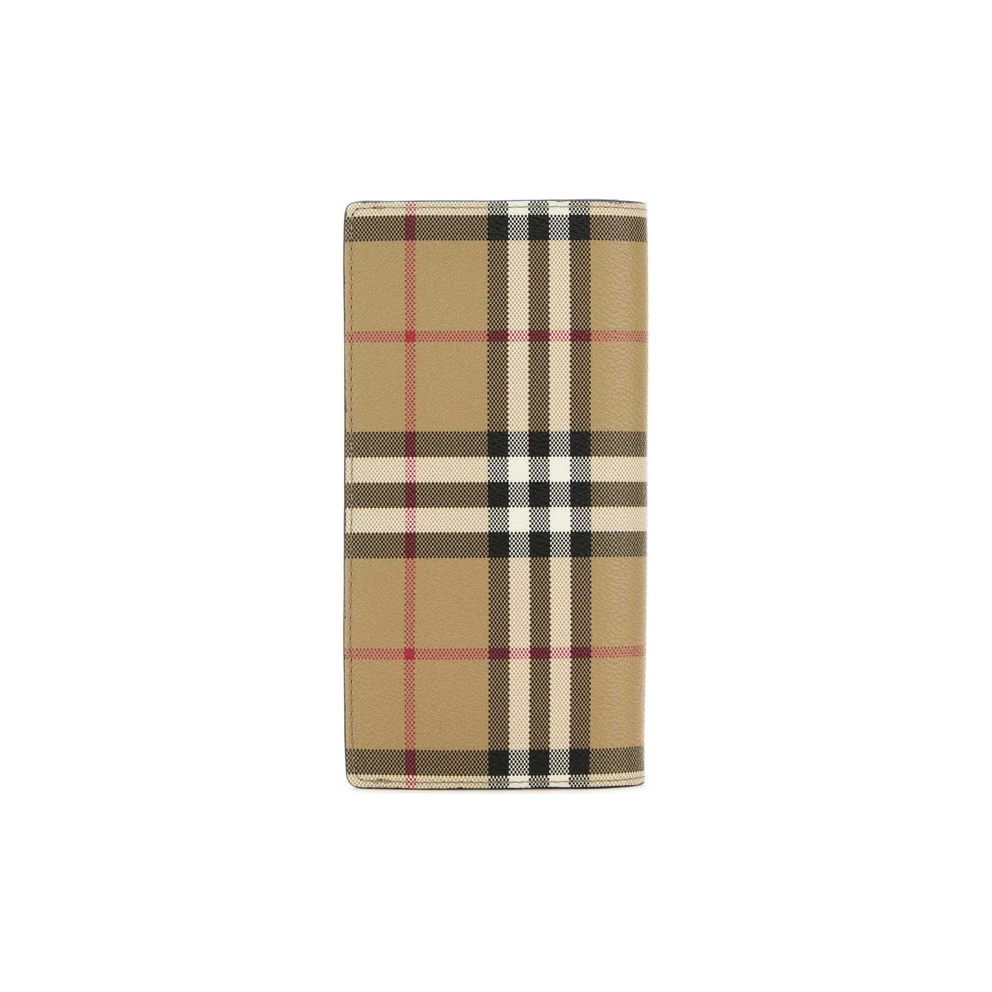 Carteira Check Burberry em Lona