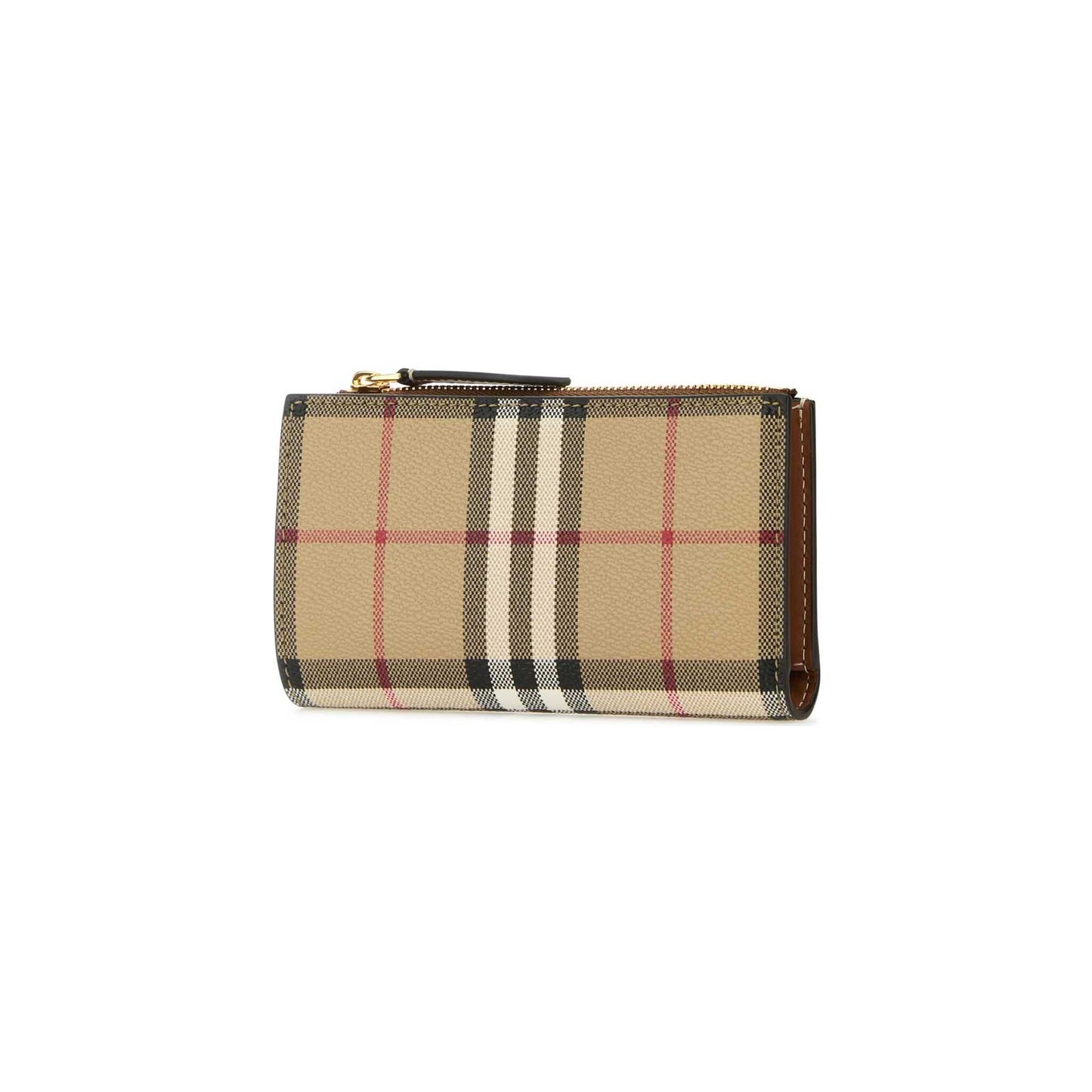 Carteira Check Burberry em Lona