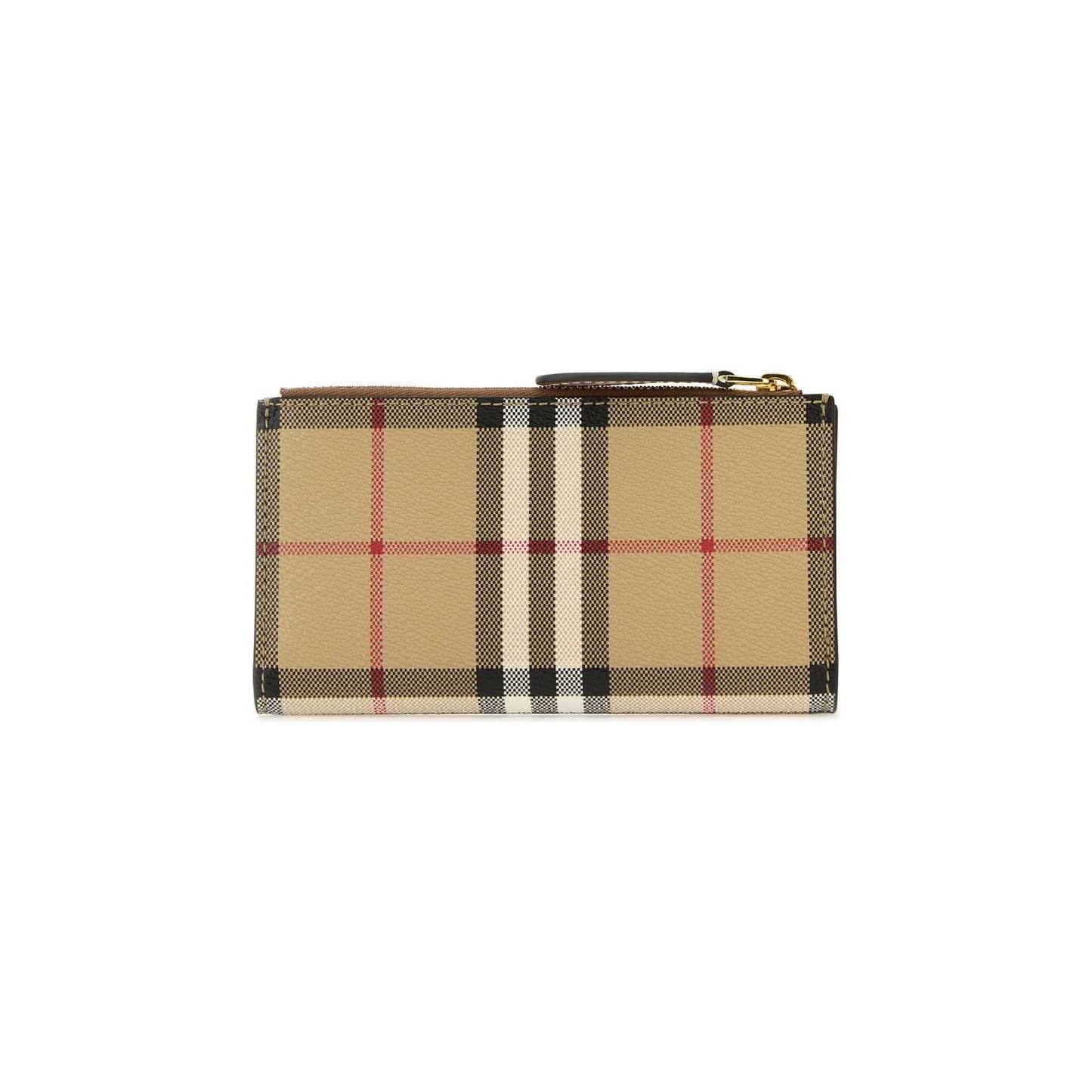Carteira Check Burberry em Lona