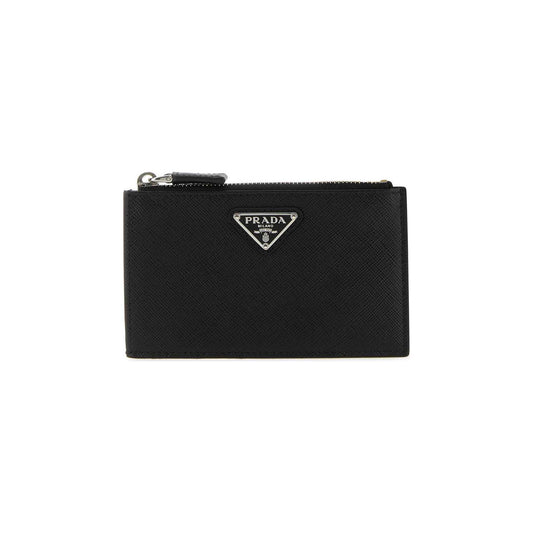 Prada Card Holder in Leather Black