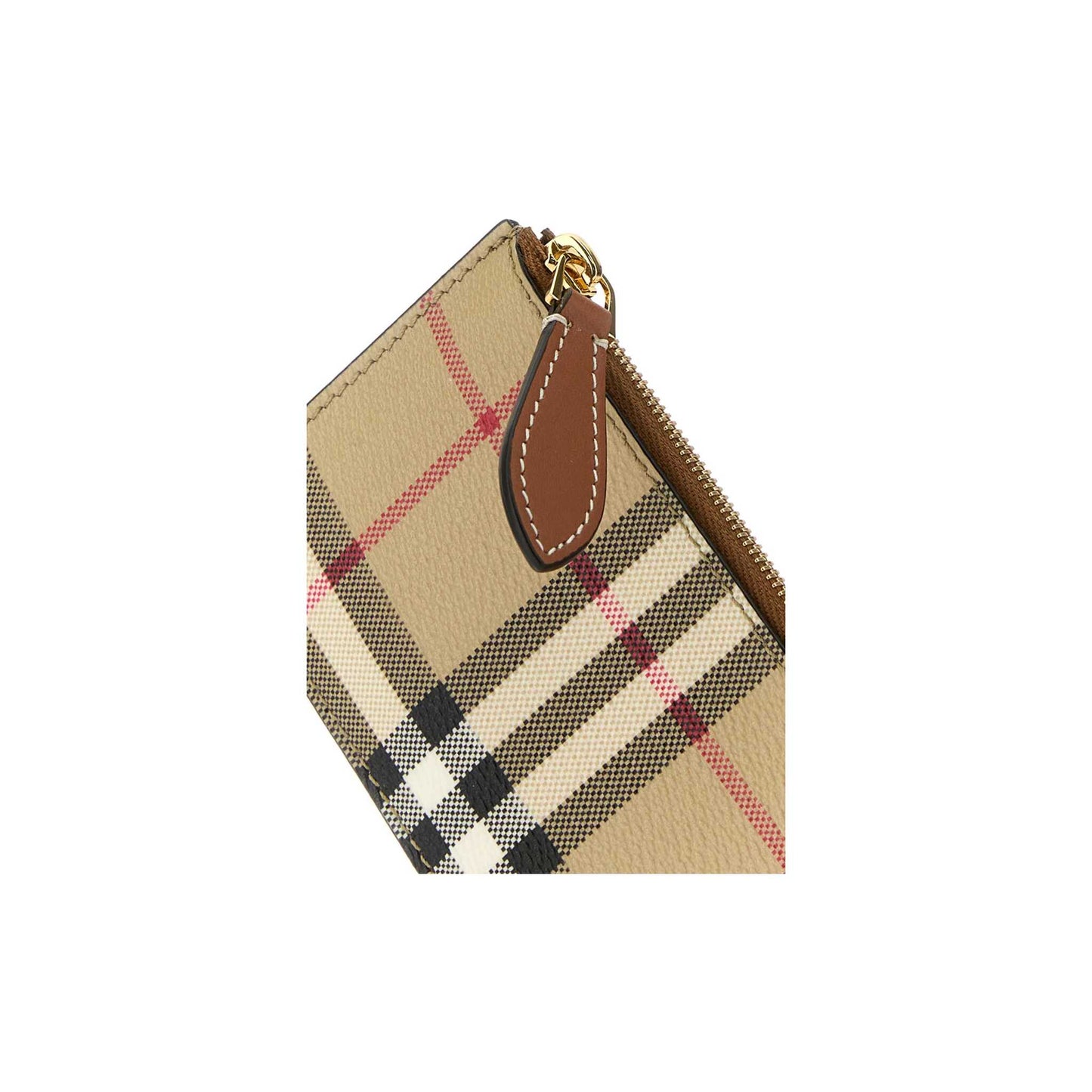 Porta-Cartões Check Burberry em E-Canvas