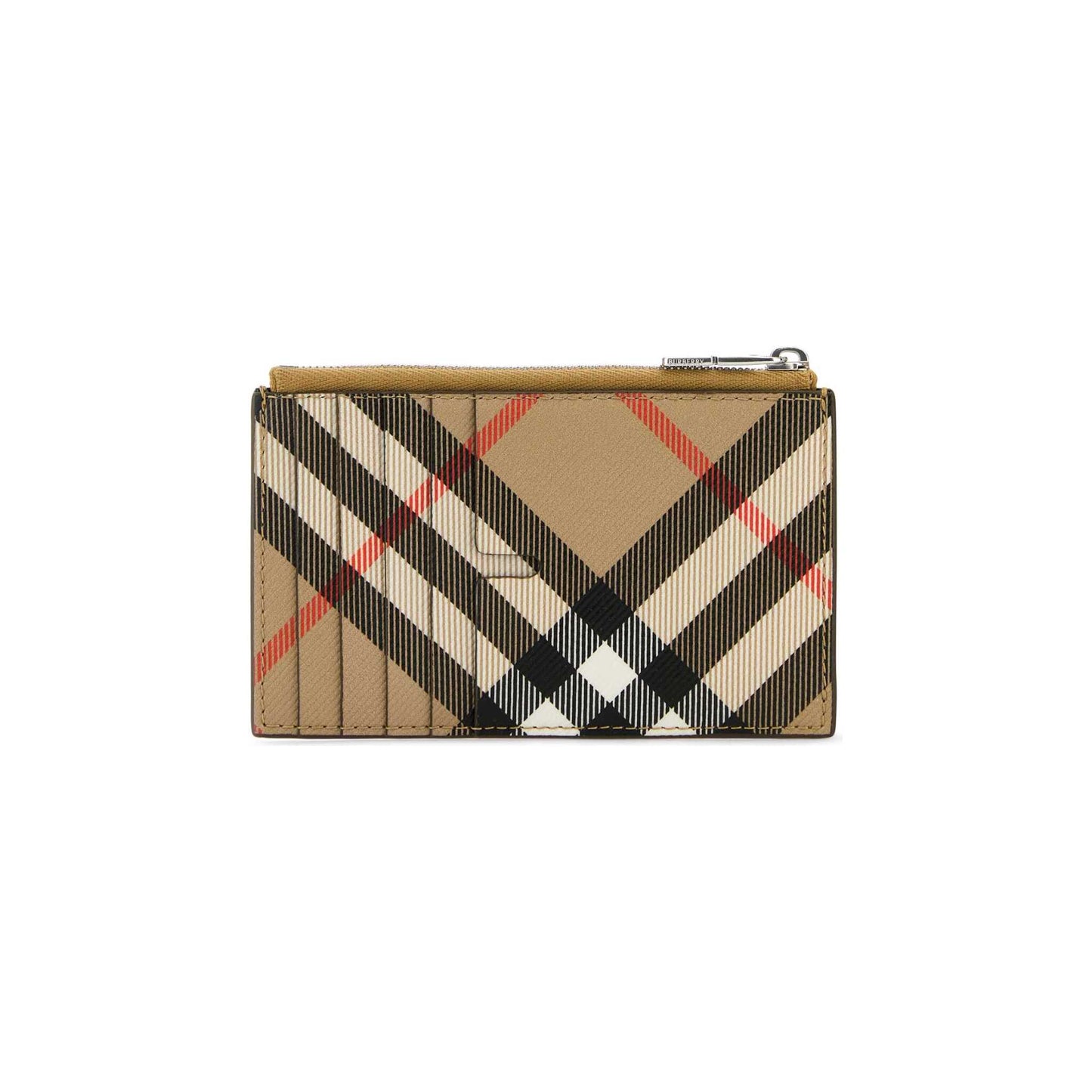 Porta-Cartões Check Burberry em Lona