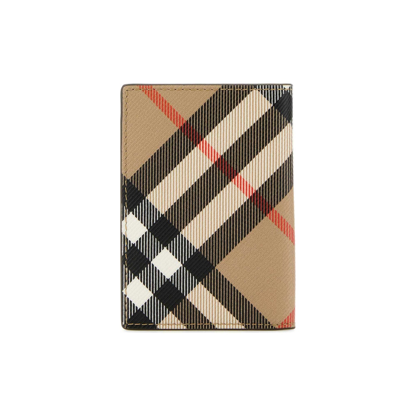 Porta-Cartões Check Burberry em Lona Revestida