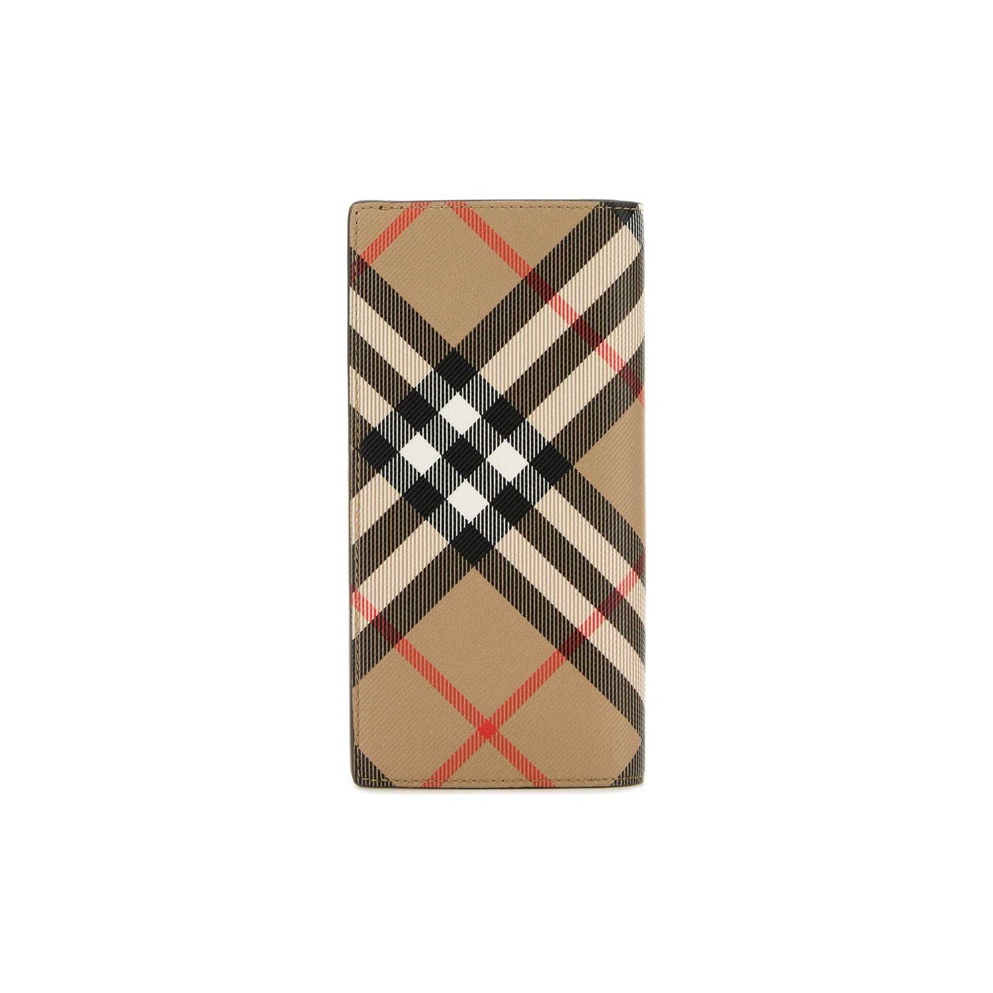 Carteira Check Burberry em Lona