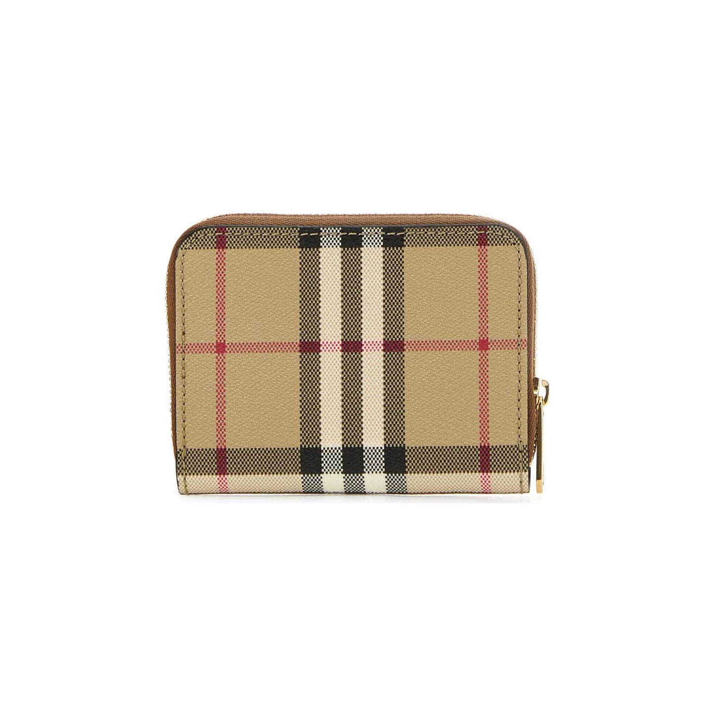 Carteira Check Burberry em Lona Revestida