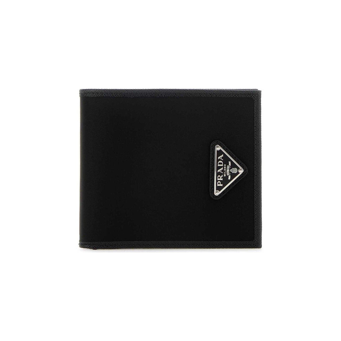 Prada Carteira preto em Tecido e Couro