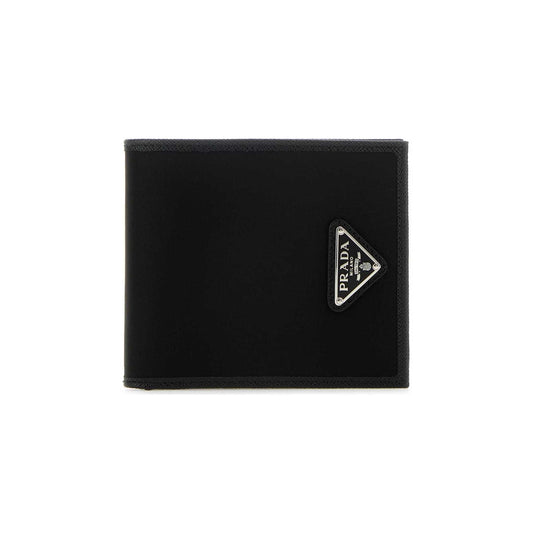 Prada Wallet Black in Fabric e Couro