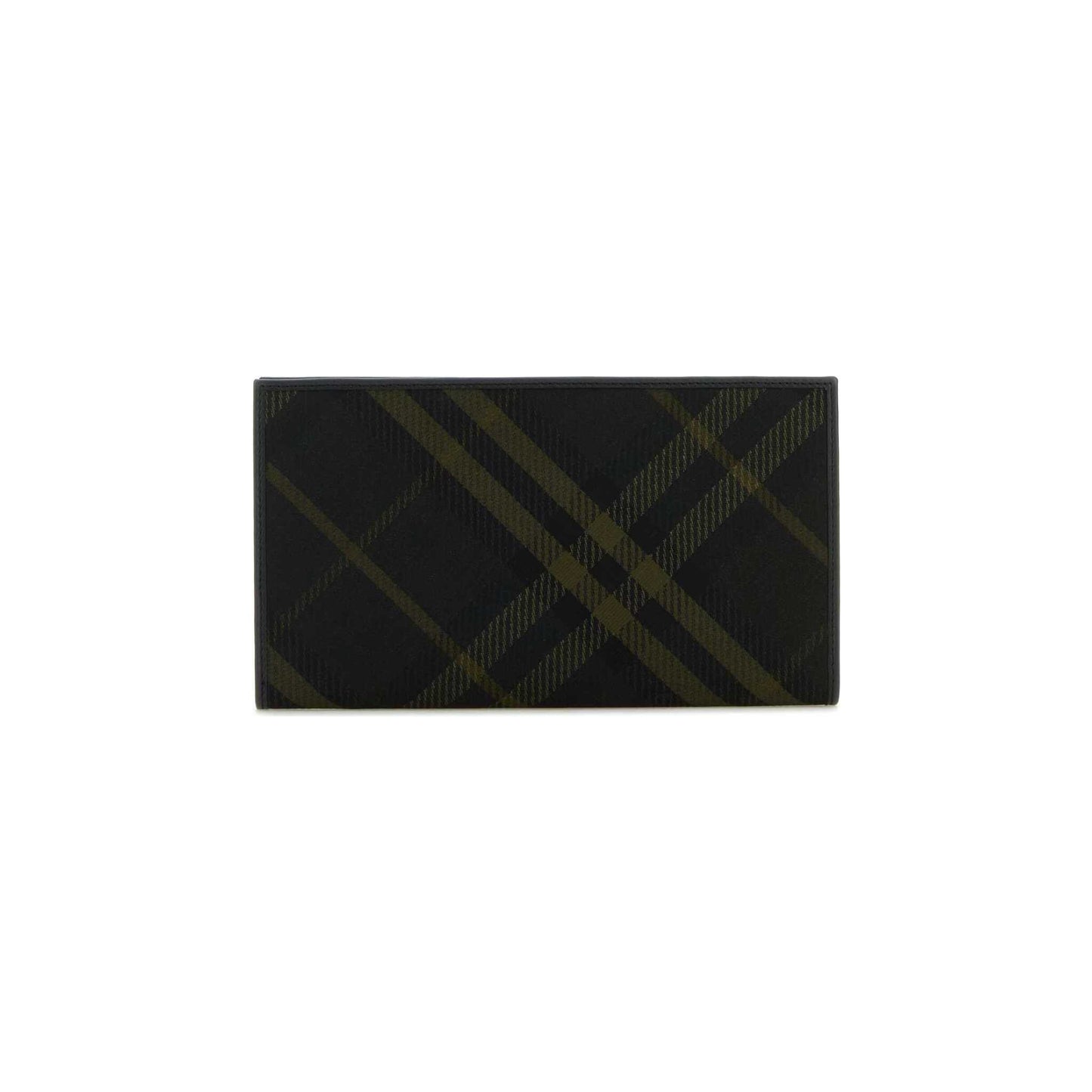 Carteira Check Burberry em E-Canvas
