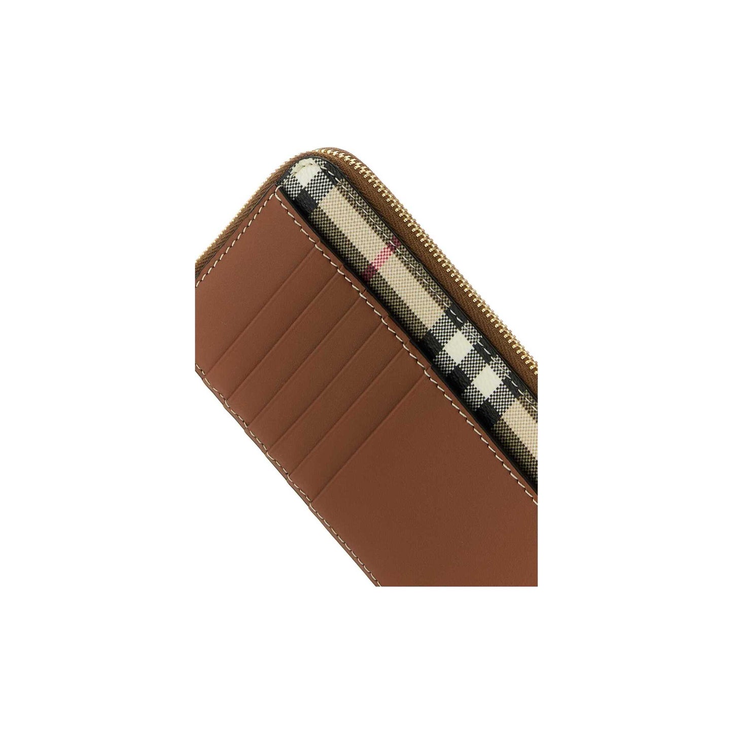 Porta-Cartões Check Burberry em Lona