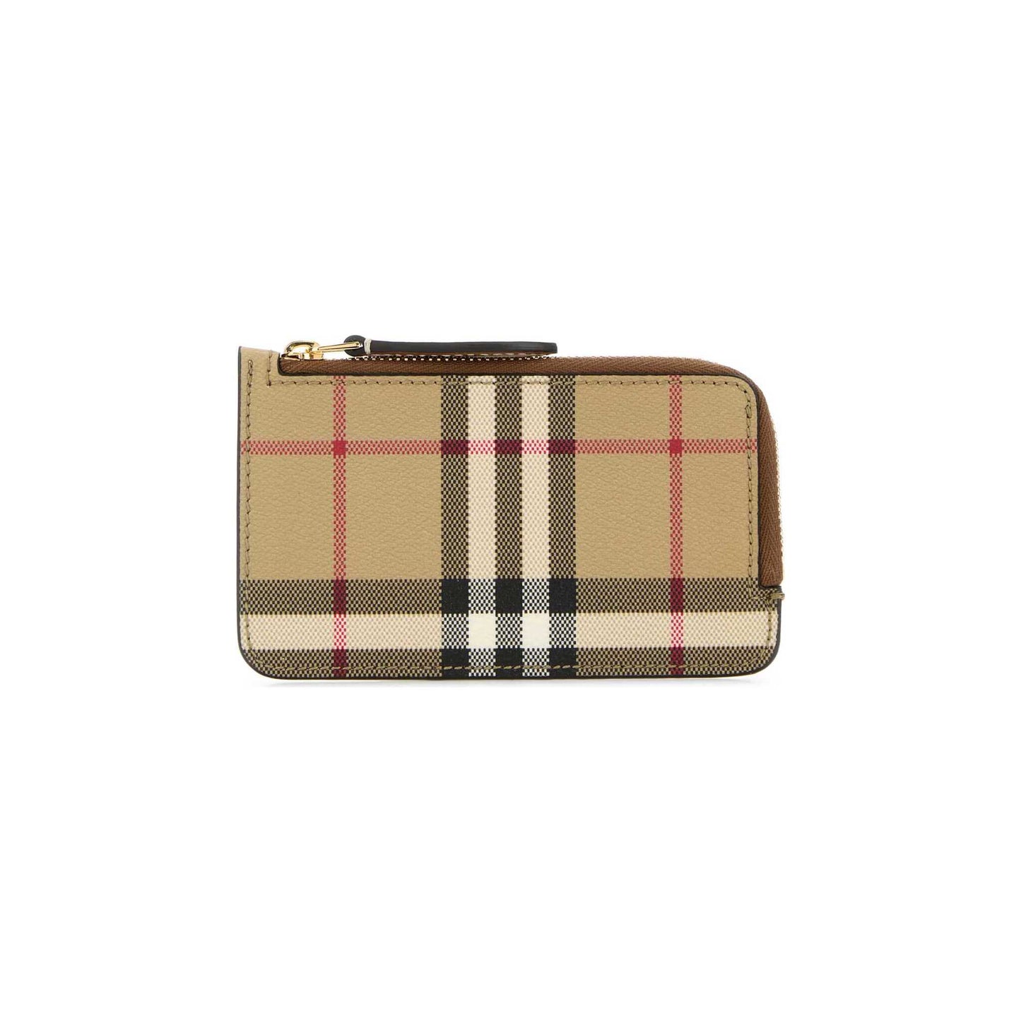 Porta-Cartões Check Burberry em Lona Revestida