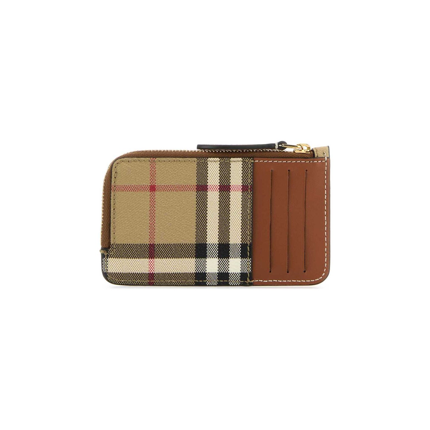 Porta-Cartões Check Burberry em Lona Revestida
