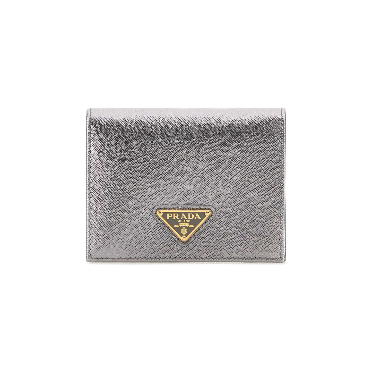 Prada Wallet in Leather Silver