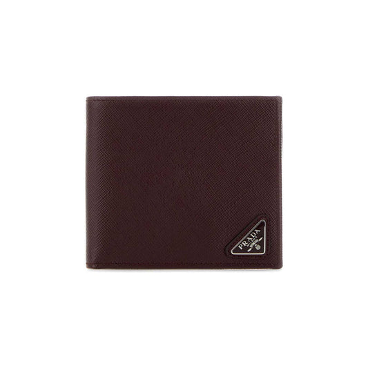 Prada Wallet in Leather Bordeaux
