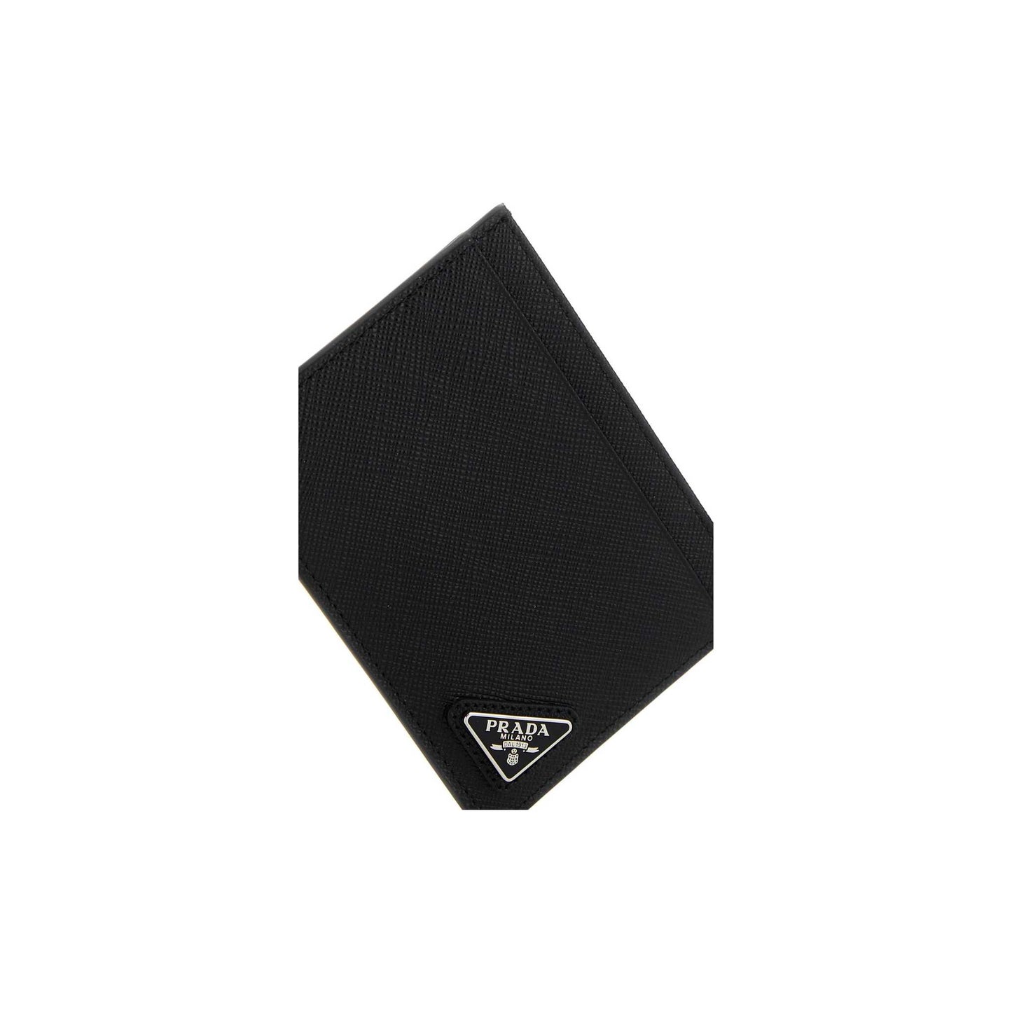 Prada Card Holder in Leather Black