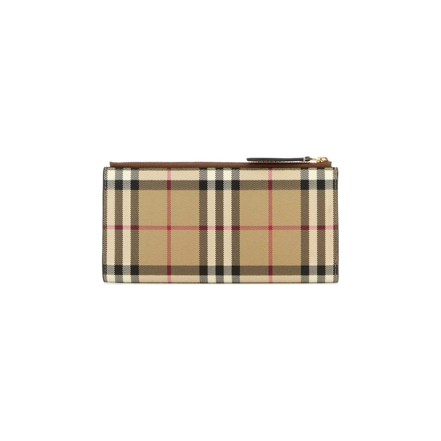 Carteira Check Burberry em Lona Revestida
