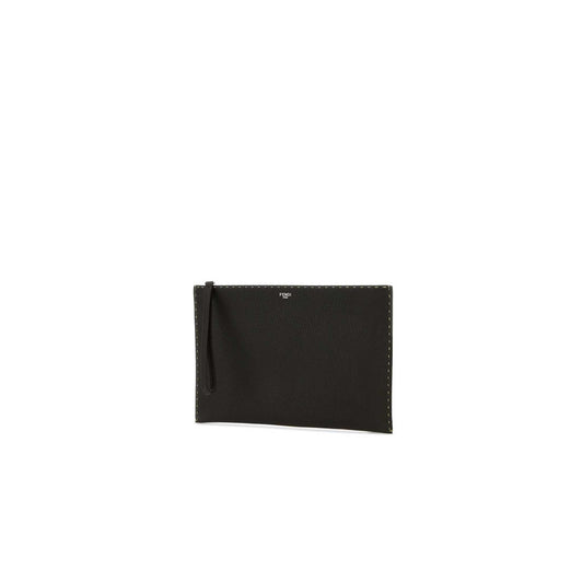 Clutch Preto em Pele