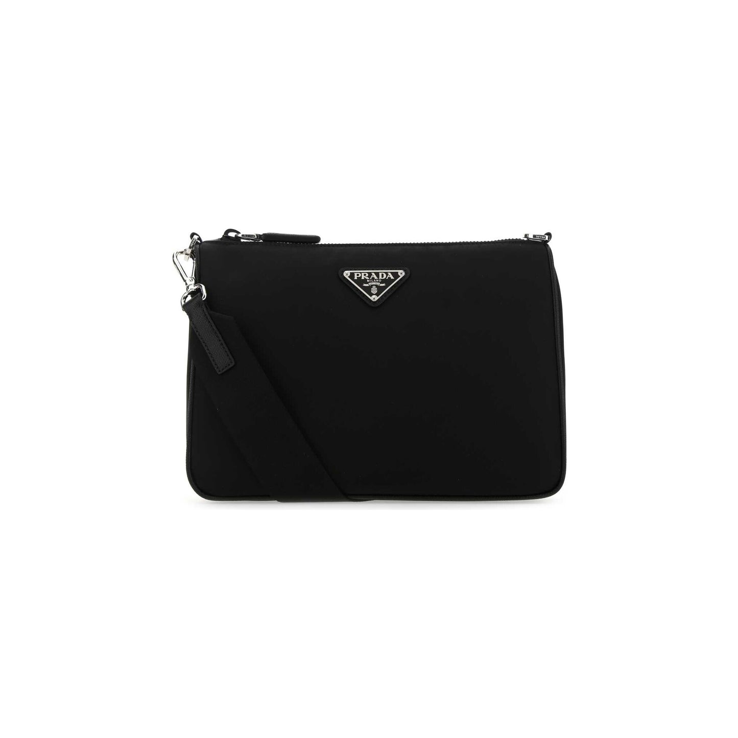 Prada Mala de Ombro em Re-Nylon — Preto