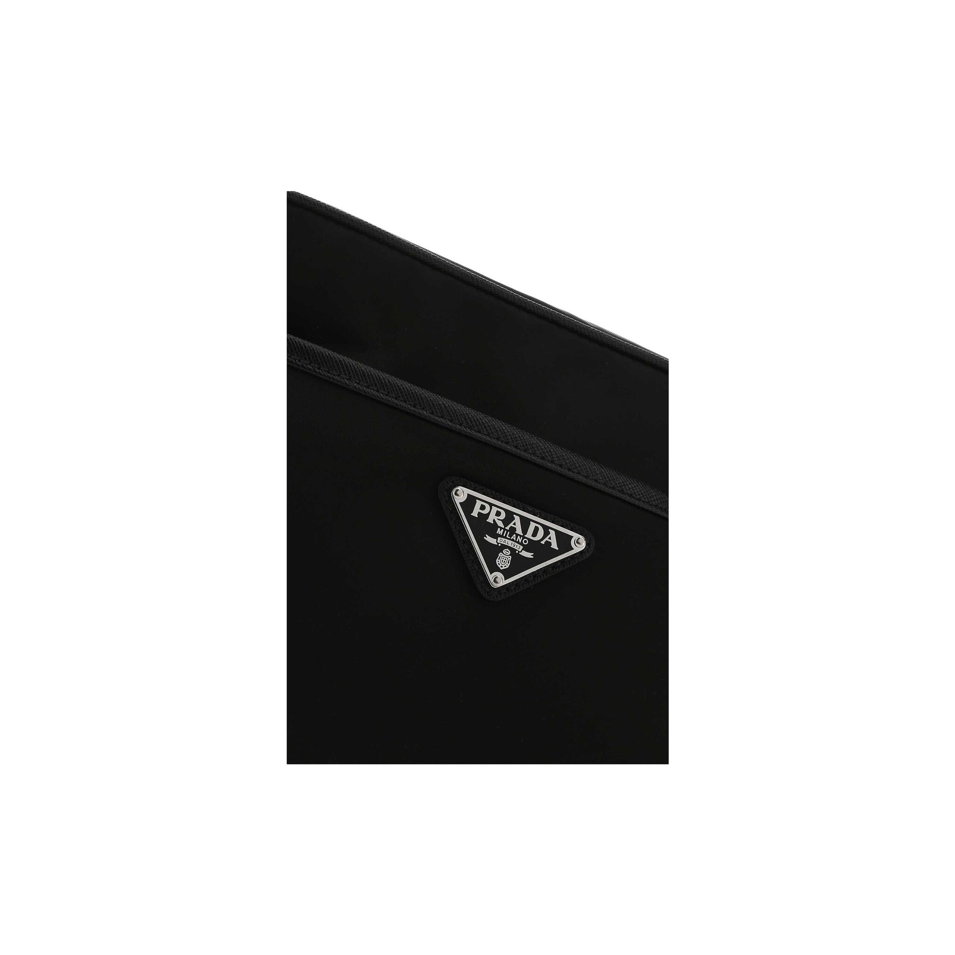 Prada Mala de Ombro em Re-Nylon — Preto