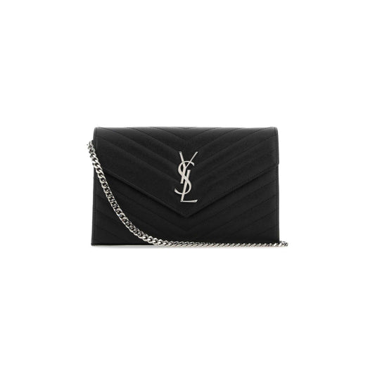 Saint Laurent Mala de Ombro em Pele