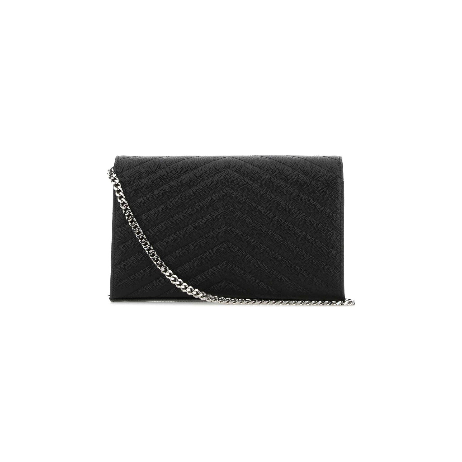 Saint Laurent Mala de Ombro em Pele