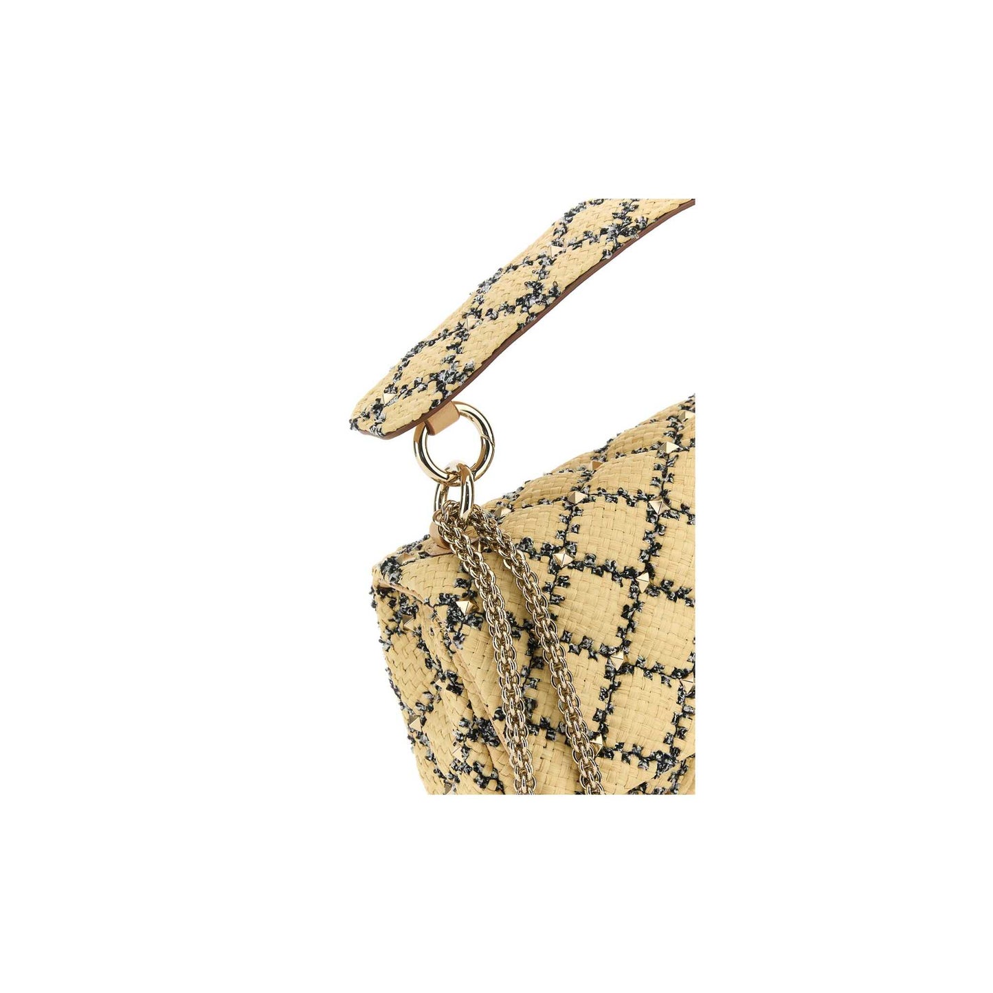 Mala de Mão Rockstud em Ráfia 4W0B0122MHFZM1