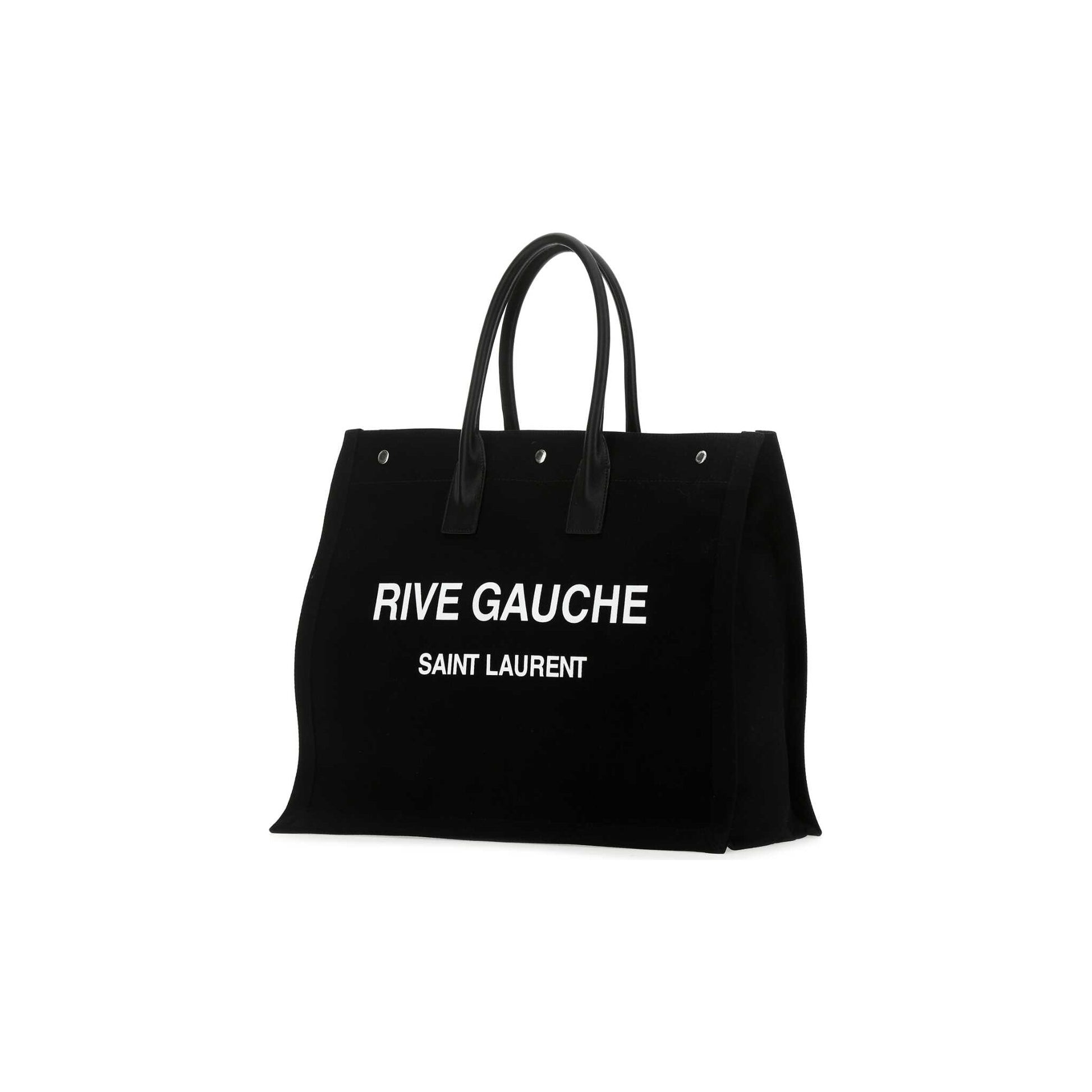 Saint Laurent Mala Tote Grande Rive Gauche em Pele