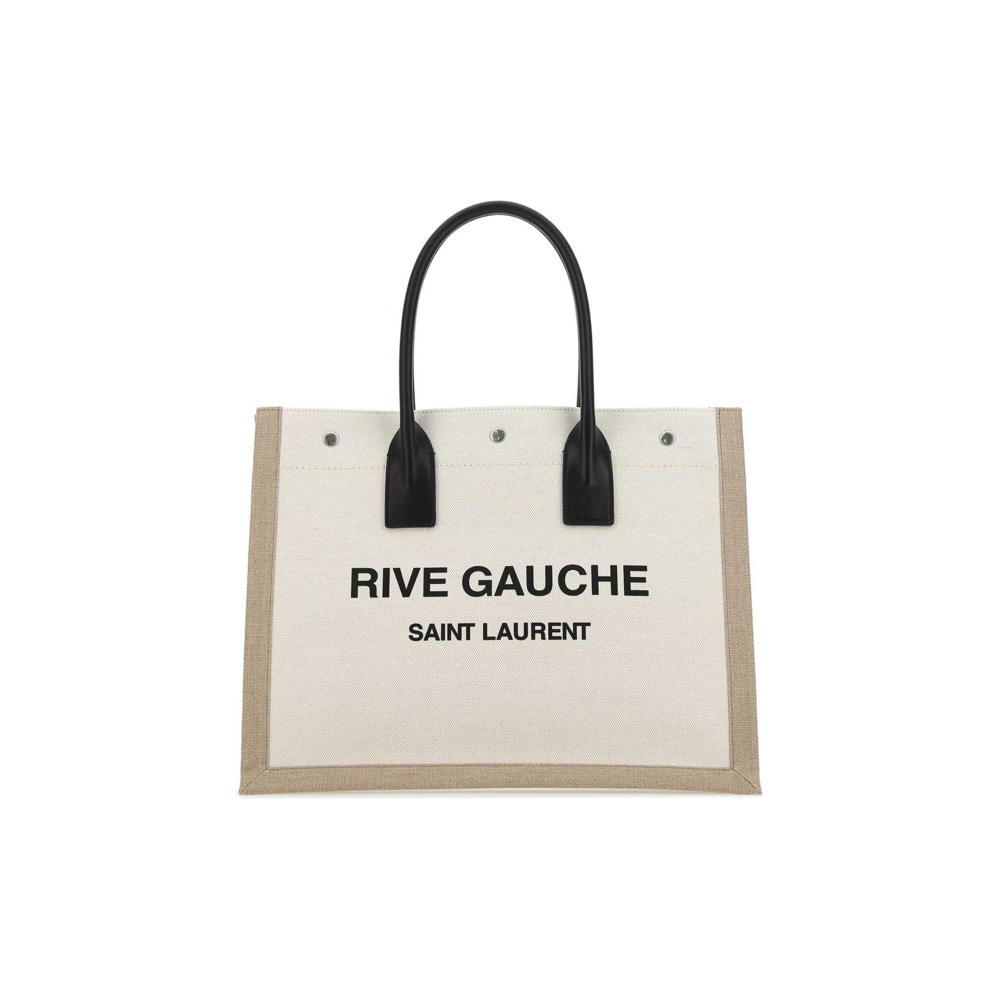 Saint Laurent Mala Tote Grande Rive Gauche em Pele