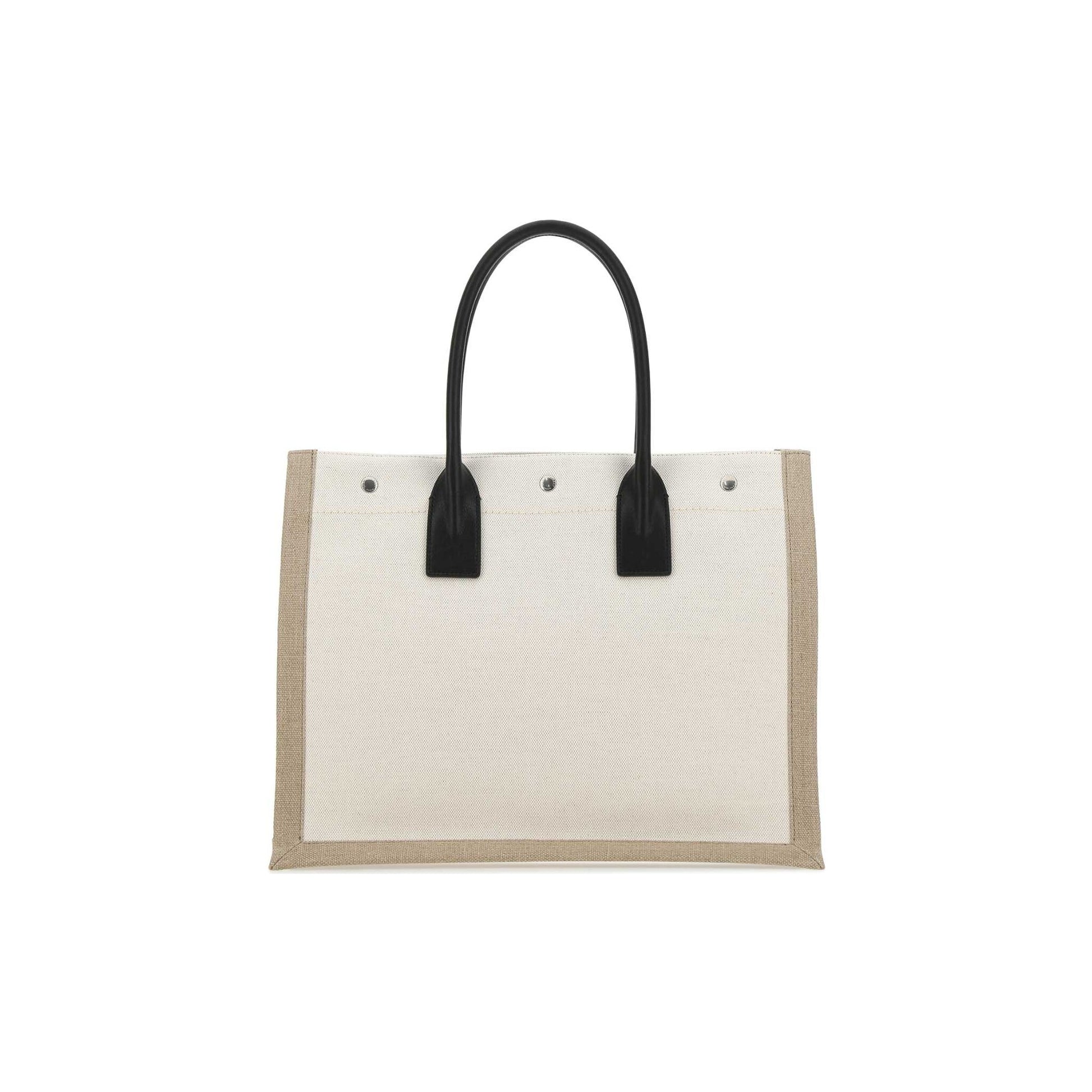 Saint Laurent Mala Tote Grande Rive Gauche em Pele