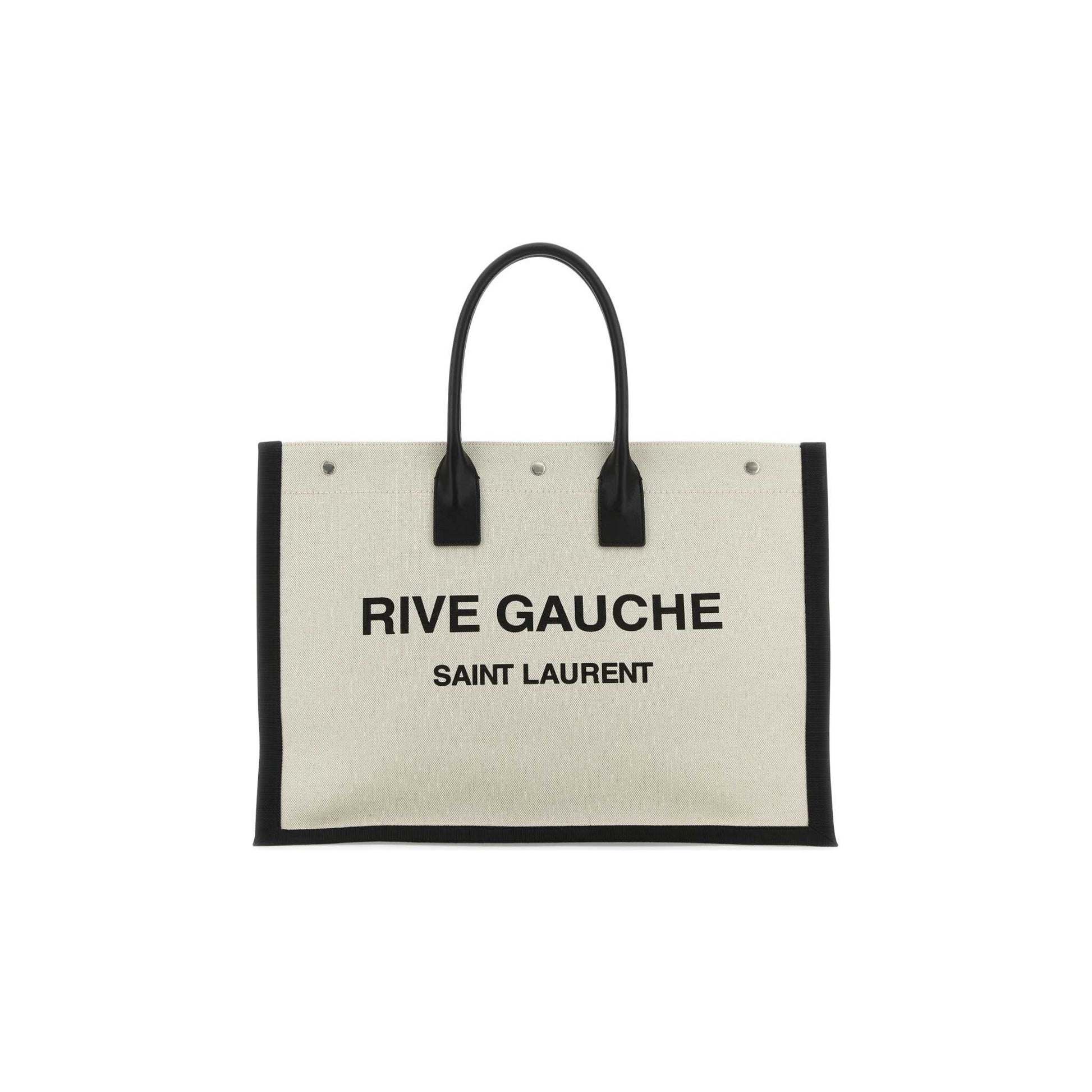 Saint Laurent Mala Tote Grande Rive Gauche em Pele
