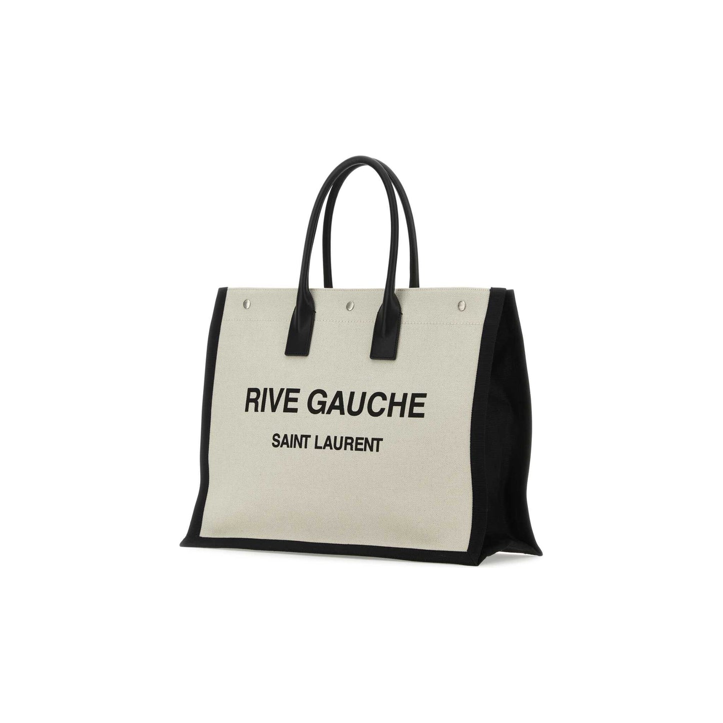 Saint Laurent Mala Tote Grande Rive Gauche em Pele