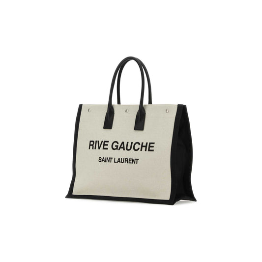 Saint Laurent Mala Tote Grande Rive Gauche em Pele
