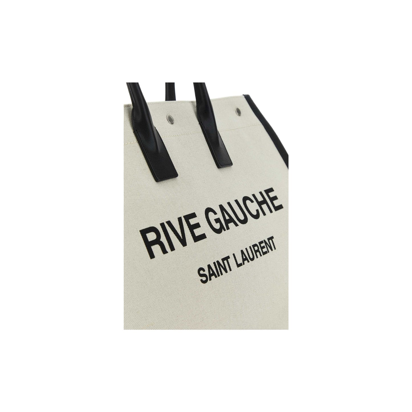 Saint Laurent Mala Tote Grande Rive Gauche em Pele