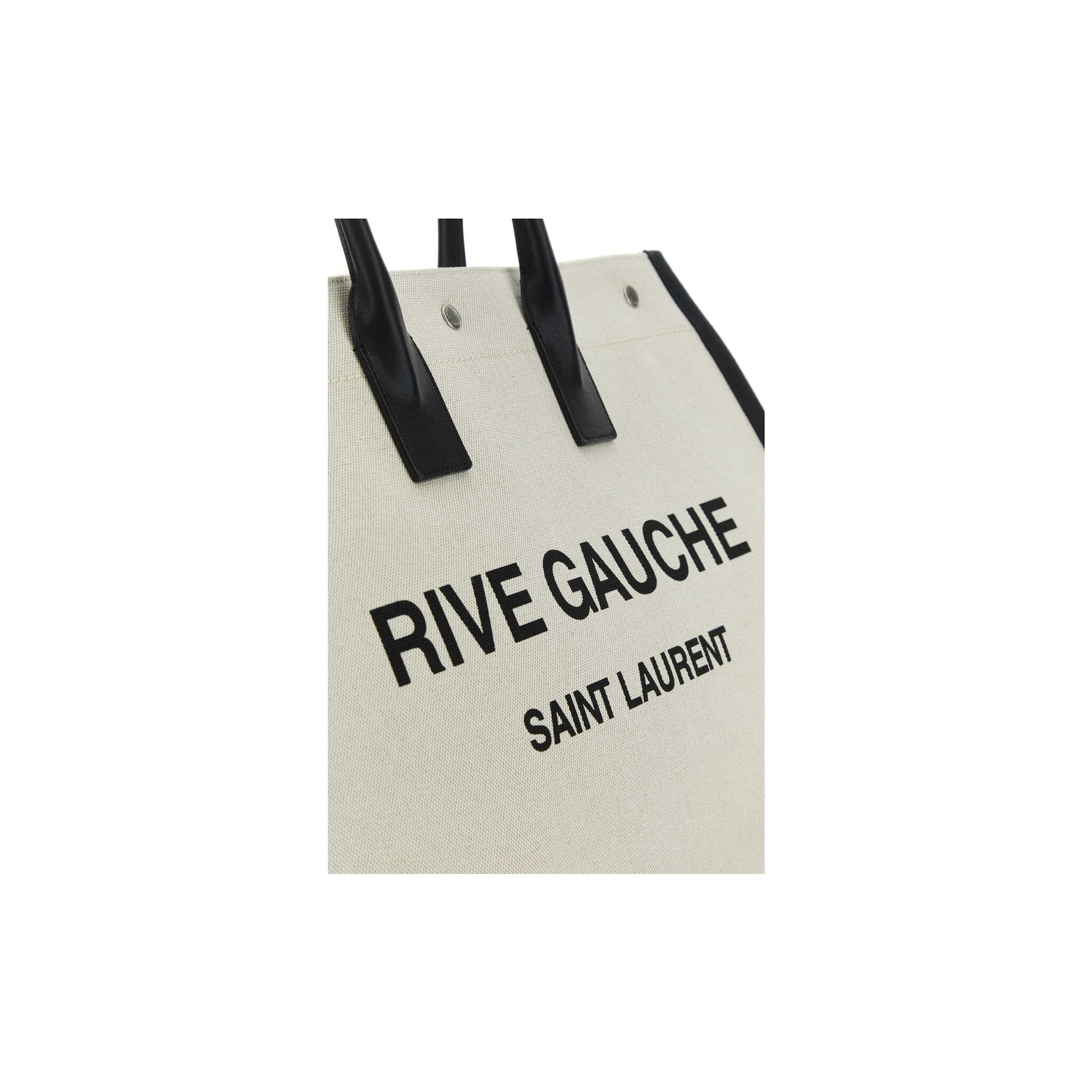 Saint Laurent Mala Tote Grande Rive Gauche em Pele