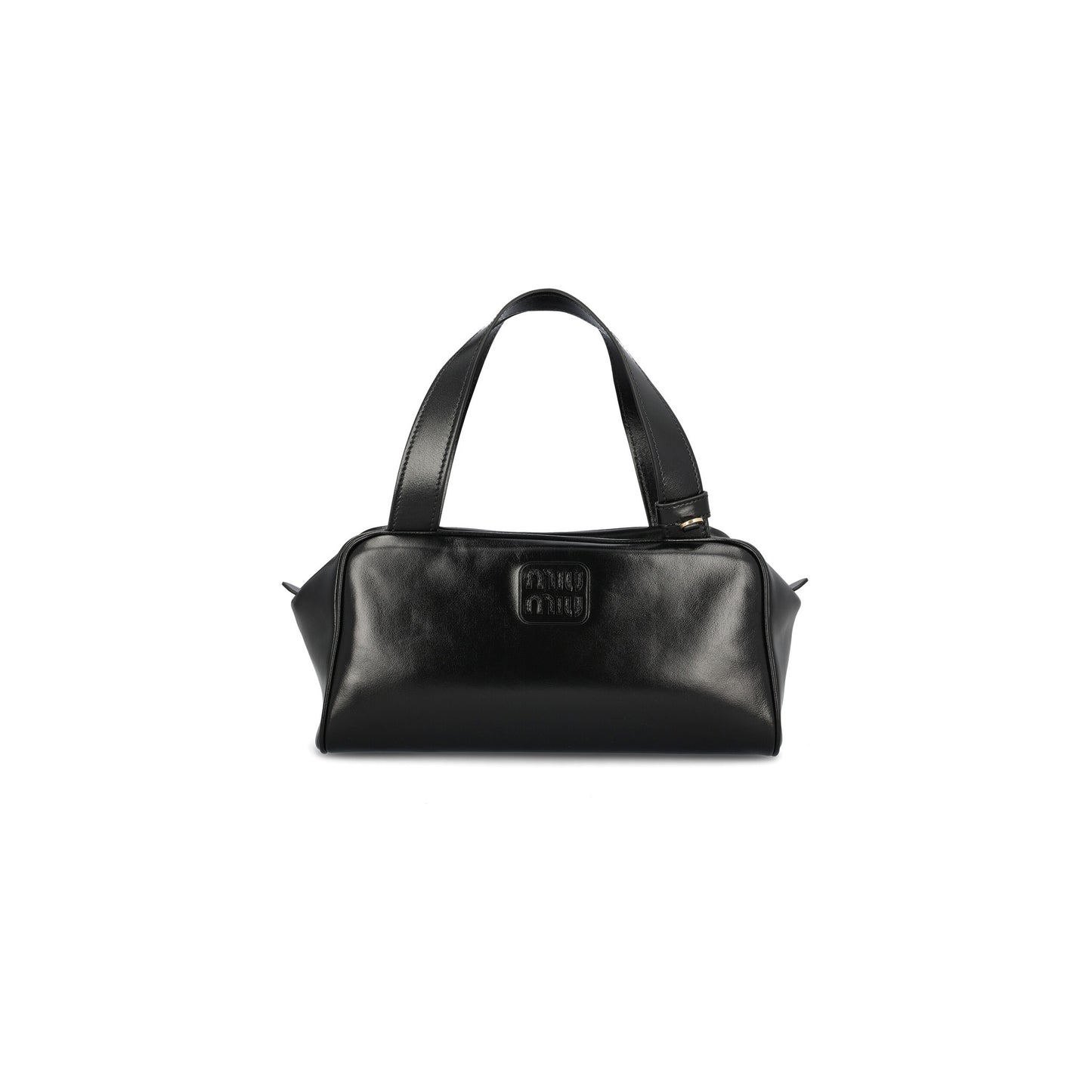 Mala de Mão em 100% pelle di vitello - Colore: nero - Interno in raso cotone con tasca zip e tasca applicata - Fini - Miu Miu Mala de Mão | Durzio