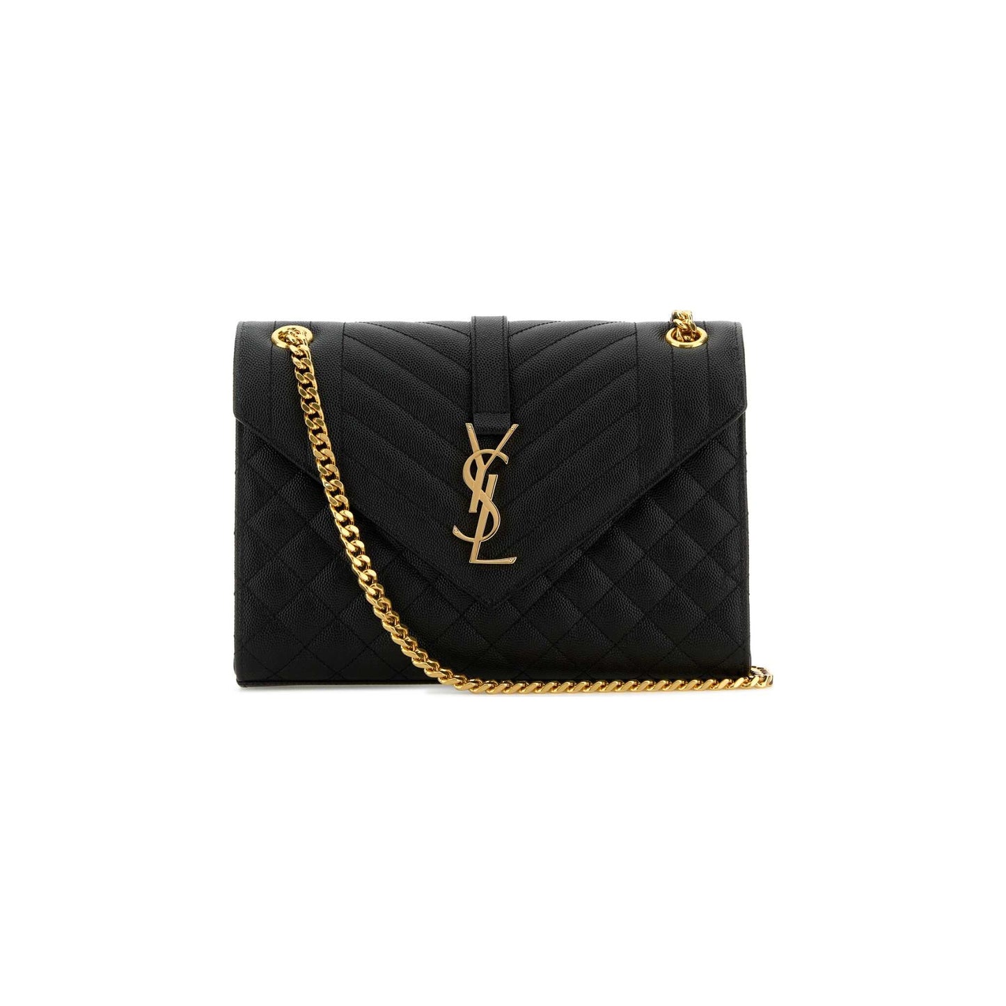 Saint Laurent Mala de Ombro Média Envelope em Pele