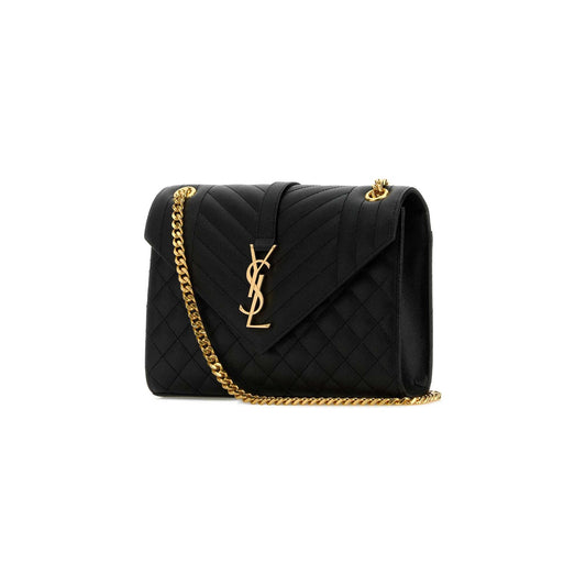 Saint Laurent Mala de Ombro Média Envelope em Pele