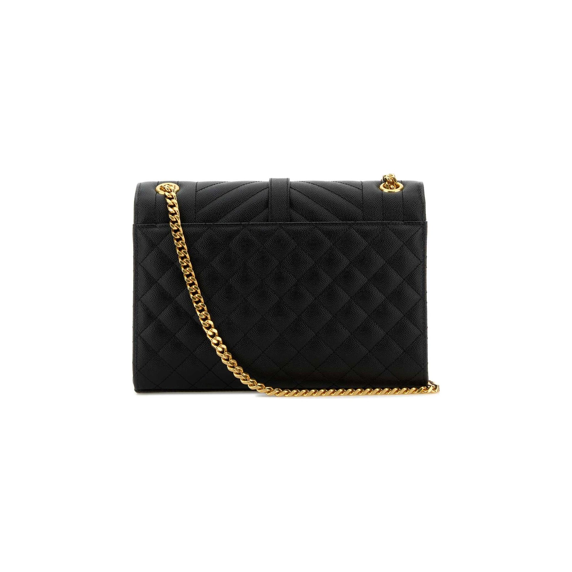 Saint Laurent Mala de Ombro Média Envelope em Pele