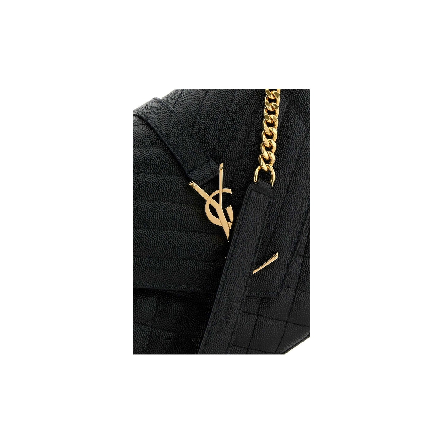 Saint Laurent Mala de Ombro Média Envelope em Pele
