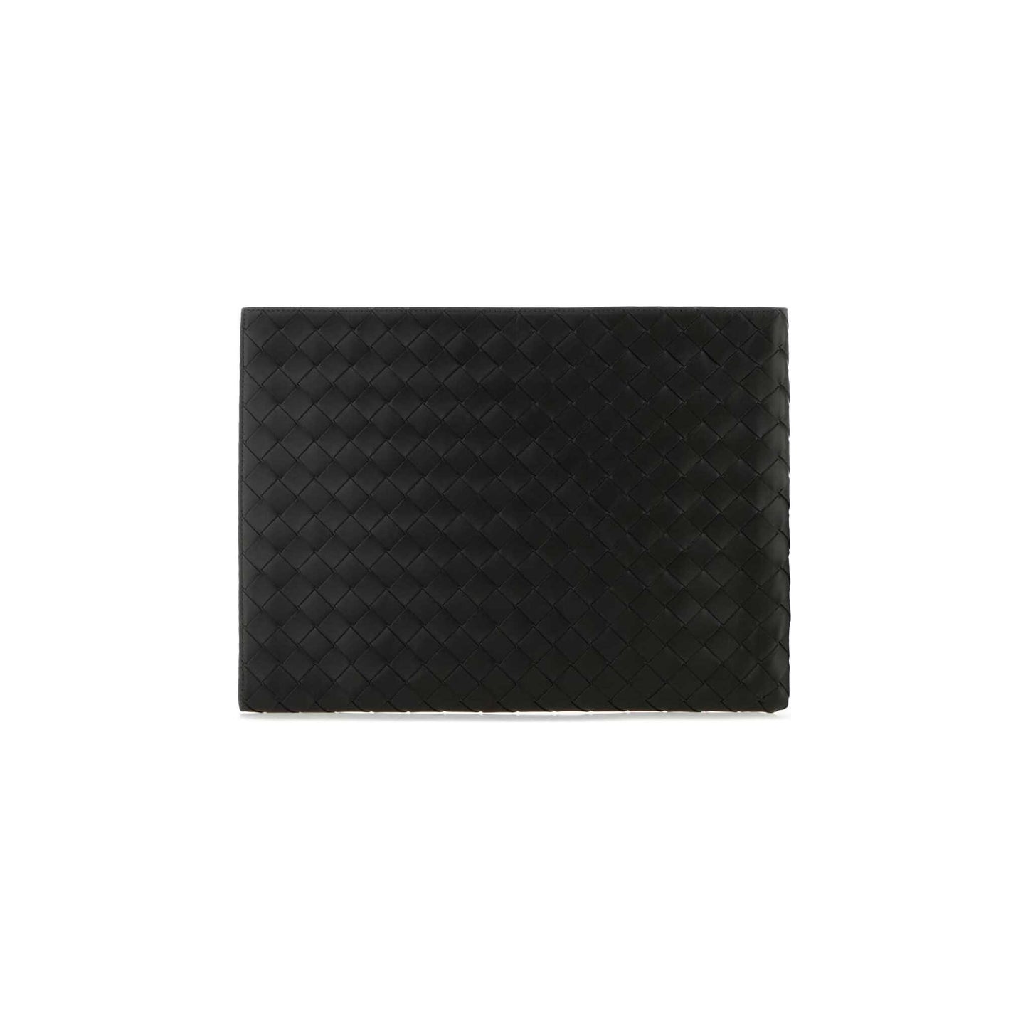 Clutch Pelle Ardesia em Intrecciato