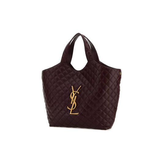 Saint Laurent Mala Tote Icare em Pele de Cordeiro