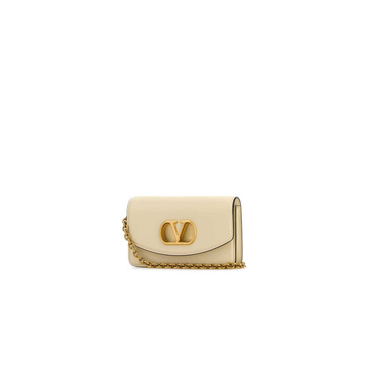 Valentino Garavani Vain Clutch Bag In Shiny Calfskin