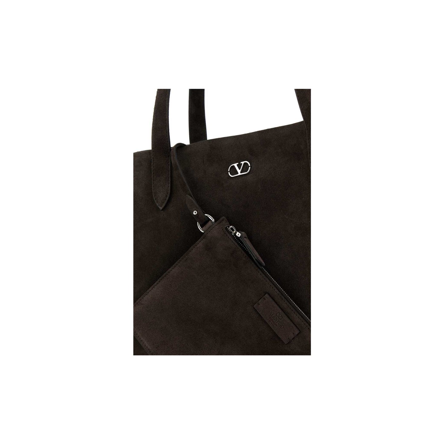 Valentino Garavani Medium Nellcôte Suede Shopping Bag
